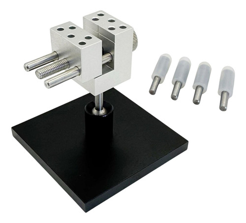 Mini Torno De Em Miniatura, 4 Haste De Fixação E Base