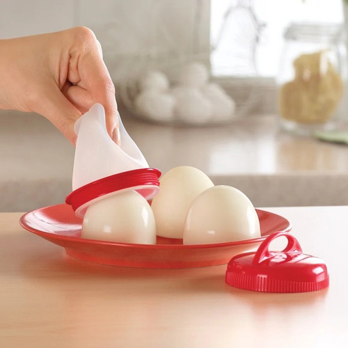 Moldes Para Huevos Al Vapor Diverti Eggies Betterware Rojo