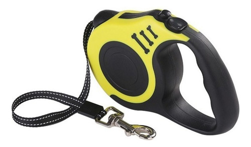 Correa Retráctil De Perro De 5 M, Máximo 15 Kg P/seguridad