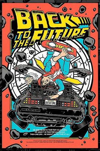 Poster De Volver Al Futuro 3 Con Realidad Aumentada