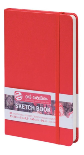 Libreta Art Creation Roja 13x21cm 140gr 80hjas.