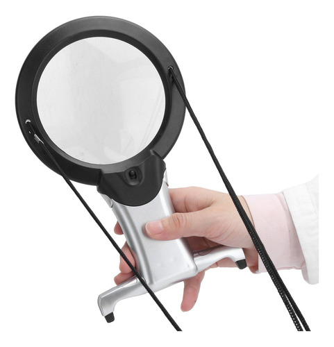 Lupa De Lectura Led Dual 26x Uso De Cuello De Mano