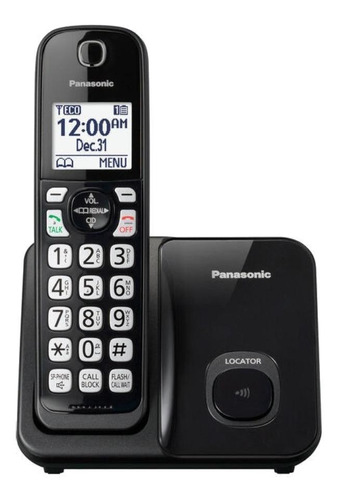 Teléfono Panasonic  KX-TGD513B inalámbrico - color negro