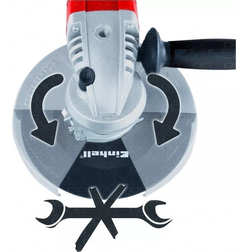 Amoladora angular Einhell Expert TE-AG 115/750 DP de 50 Hz color rojo 750 W 220 V - 240 V + accesorio