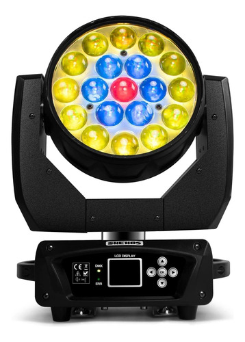 Luz Móvil Led De Cabeza Móvil 19x15w Rgbw 4in1, Efect...