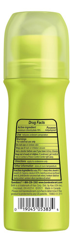 Desodorante Antitranspirante Ban Invisible Roll-on 100 Ml X4