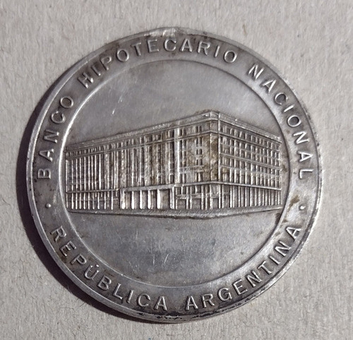 Antigua Medalla Del Banco Hipotecario Nacional 