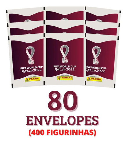 80 Envelopes Figurinhas Copa Do Mundo Qatar 2022 - Panini