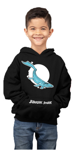 Poleron De Niño Con Capucha Jurassic Park Mosasaurus