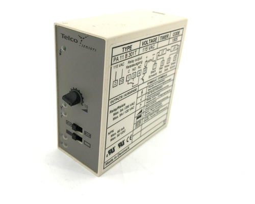 New Telco Pa-11-b-301t Sensor Amplifier, 115vac, 11 Pole Bbt