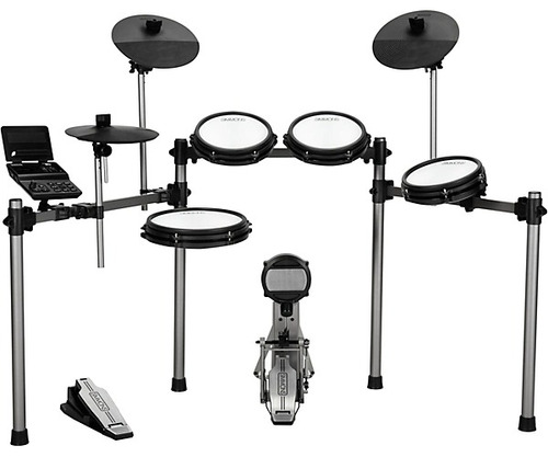 Simmons Titan 50 Electronic Drum Kit With Mesh Pads And Blue