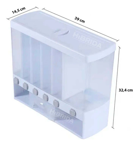 Dispensador De Alimentos Almacena Menestras Cocina Cereales