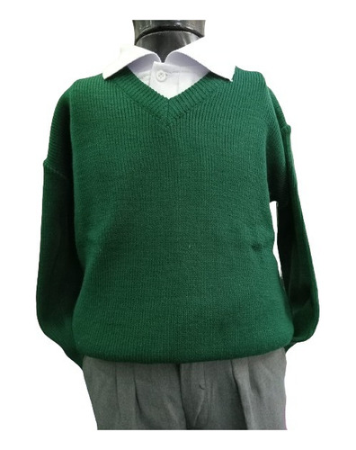 Sweater Escolar Unisex Uniforme Cuello V