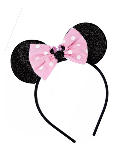 Tiara Para Menina Minnie Mouse Orelhinha Lembrançinha Festa