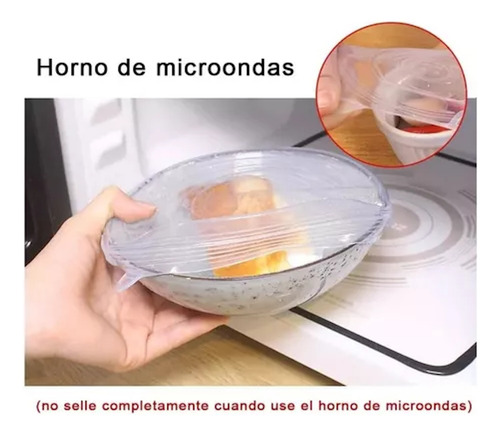Tapas De Silicon Reutilizables Sellos Antiderrames 6 Piezas