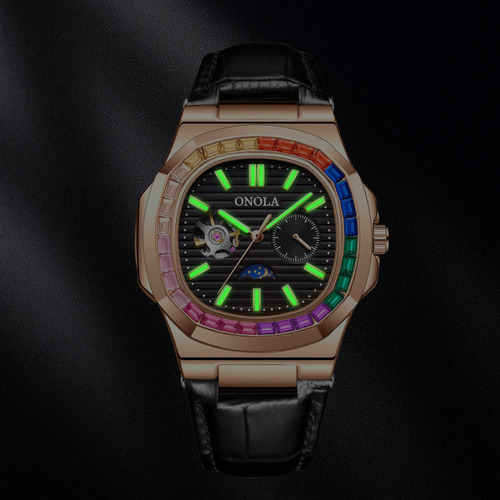 Reloj Mecánico Onola Moon Phase Skeleton