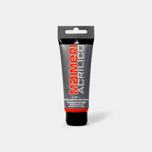Tinta Acrilica Maimeri Acrilico 251 Perm Red Light 200ml