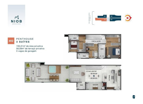 Imagem 17 de 30 de Apartamento Com 3 Dormitórios À Venda Com 3791.81m² Por R$ 1.007.690,00 No Bairro Hugo Lange - Curitiba / Pr - Niob Graciosa - 921950