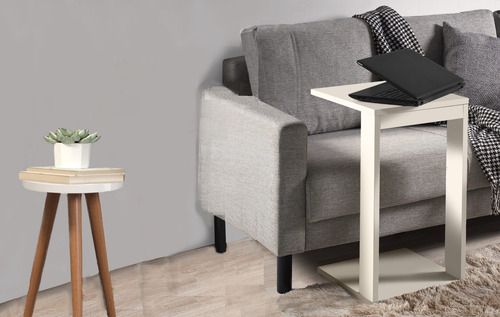 Mesas Redonda De Cabeceira Canto Madeira Off White Off White