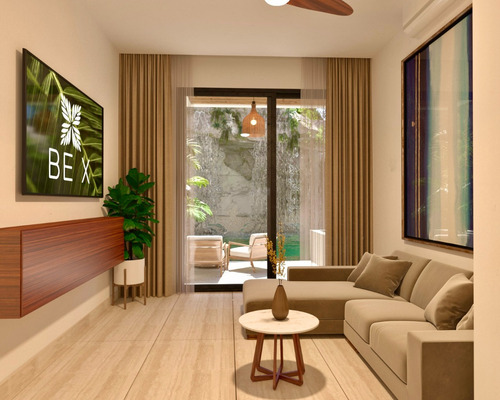 Departamento En Venta En Playa Del Carmen, Be X, Tipo Estudio Con Un Diseño Único