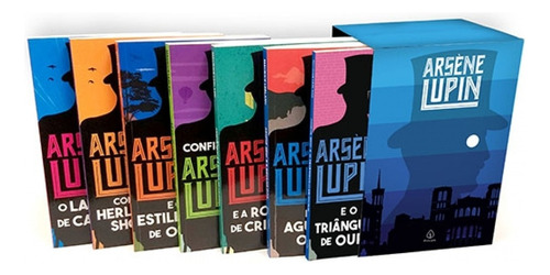 Lupin I - Box com 7 livros com marcador de páginas, de Leblanc, Maurice. Série Arsène Lupin Ciranda Cultural Editora E Distribuidora Ltda., capa mole em português, 2021