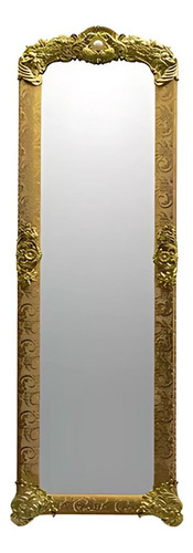 Espejo Pie  1,60m X 45cm Alto Dormitorio Marco Con Diseño 