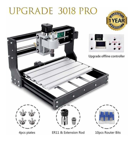 Uttiny Kit Enrutador Cnc Mejorado Pro 3 Eje Grabado Funcion