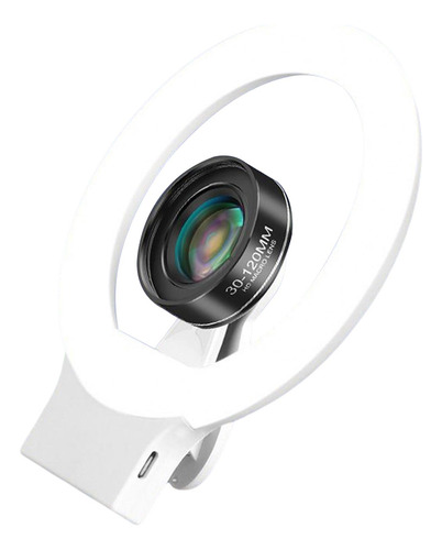 Luz De Relleno De Teléfono Móvil Universal Lente Regulable