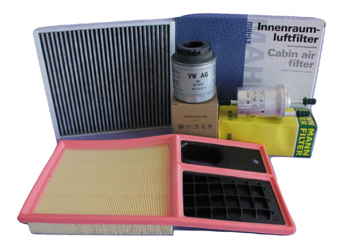 Kit 4 Filtros Polo 1.6 2015 2016 2017 Indiaire Aceite Nafta