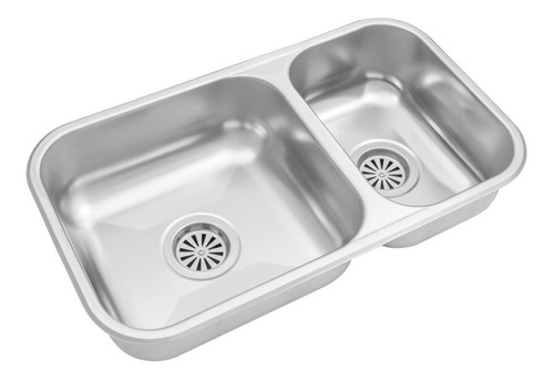 Pileta Acero Johnson Rr37 63 X 34 Cocina Doble Bajomesada