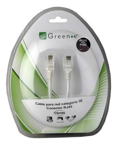 Cable De Red Green-e Rj45 15 Metros