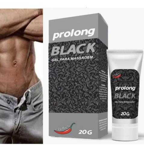 Gel Para Corpo Chillies Prolong Black En Caixa 20g Neutra