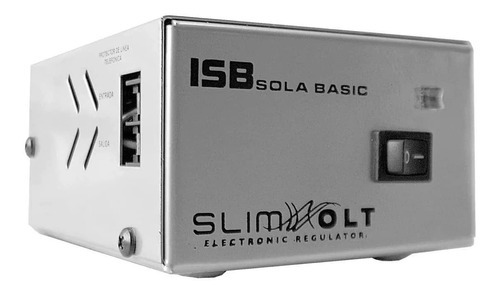 Regulador De Voltaje Sola Basic, Slimvolt, 1300va Plata Color Plateado