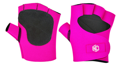 Luva Para Treino Neoprene Com Polegar - Nc Extreme Cor Rosa Tamanho M