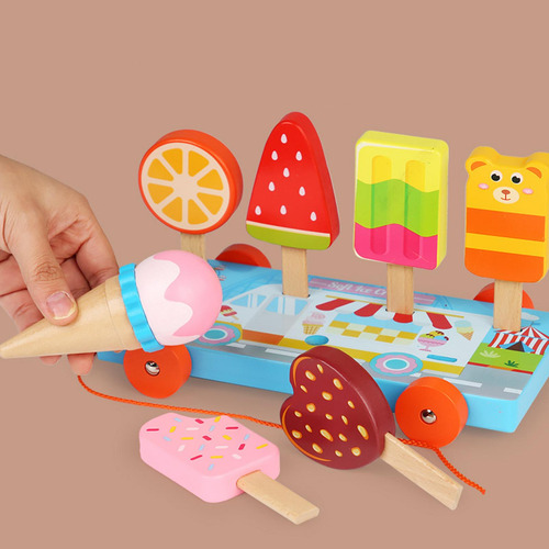 Brinquedo De Sorvete Brinquedo De Mentira Montessori Cozinha