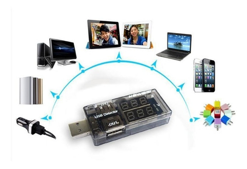 Imagen 3 de 5 de Tester Voltimetro Amperimetro Analizador De Carga Usb