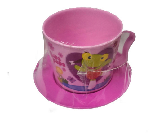 Taza Con Plato Plastica Sapa Pepa  V Crespo