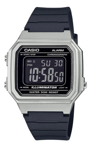 Reloj Mujer Casio W-217hm-7bv Plateado Digital / Lhua Store