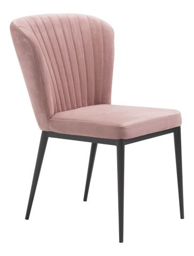 Silla De Comedor Tolivere - Rosa Këssa Cdmx Color De La Estructura De La Silla Negro Diseño De La Tela Liso