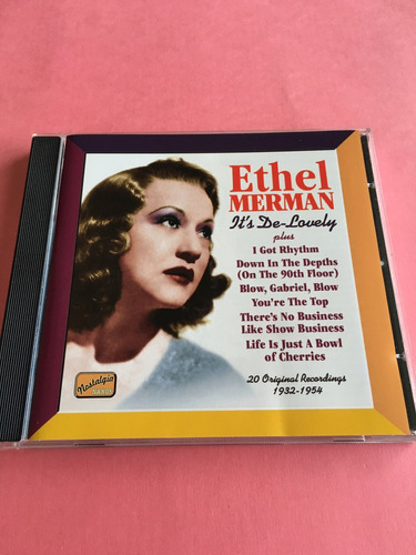 Ethel Merman It' S De-lovely Cd Jazz Vocal Naxos 2007 