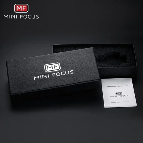 Relógio Masculino Minifocus Preto Silicone Com Frete Grátis