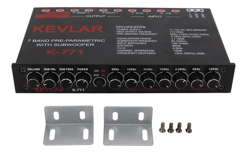 Imagen 10 de 10 de Ecualizador Gráfico De Audio Para Automóvil Universal De Pas