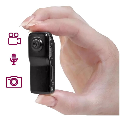 Mini Camara Espia Oculta Seguridad Dvr Hd Microfono Video Para Memoria Micro Sd Grabacion Camuflada Accesorios Clip Base