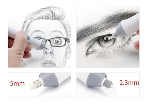 Imagen 7 de 8 de Borrador Eléctrico Mecánico Para Dibujo De Lápiz