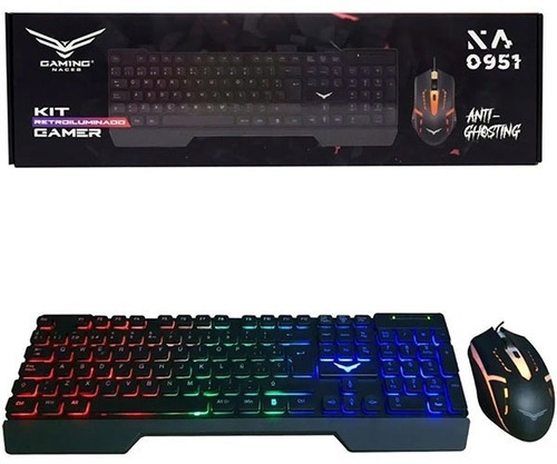 Kit Teclado Y Mouse Gamer Naceb Fallen (na-0951) - Retroilum