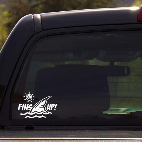 Fins Up! - Adhesivo Adhesivo Para Windows Cars Jdm Trucks Bu