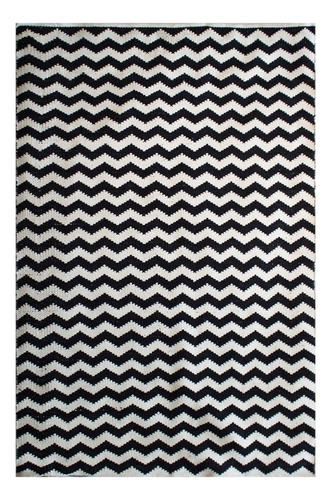 Tapete Decorativo Dib Capri 190x290 Cm Modelos Ancho 190 Cm Color Negro Diseño De La Tela 814 Zig Zag Largo 290 Cm