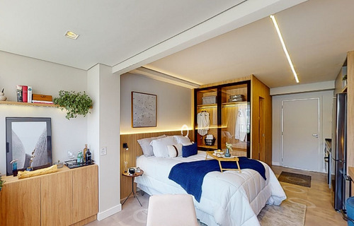 Studio 27m2 Úteis, 21º Andar Alto, Frente, R$ 414.000,00/ Entrega Set/25