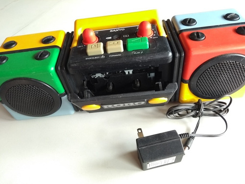 Antiguo Reproductor Cassette Sanyo 1988 Robo-01 Colección (Usado)