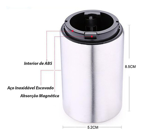 Abridor de botellas magnético automático, fácil de abrir, cerveza fría, color plateado